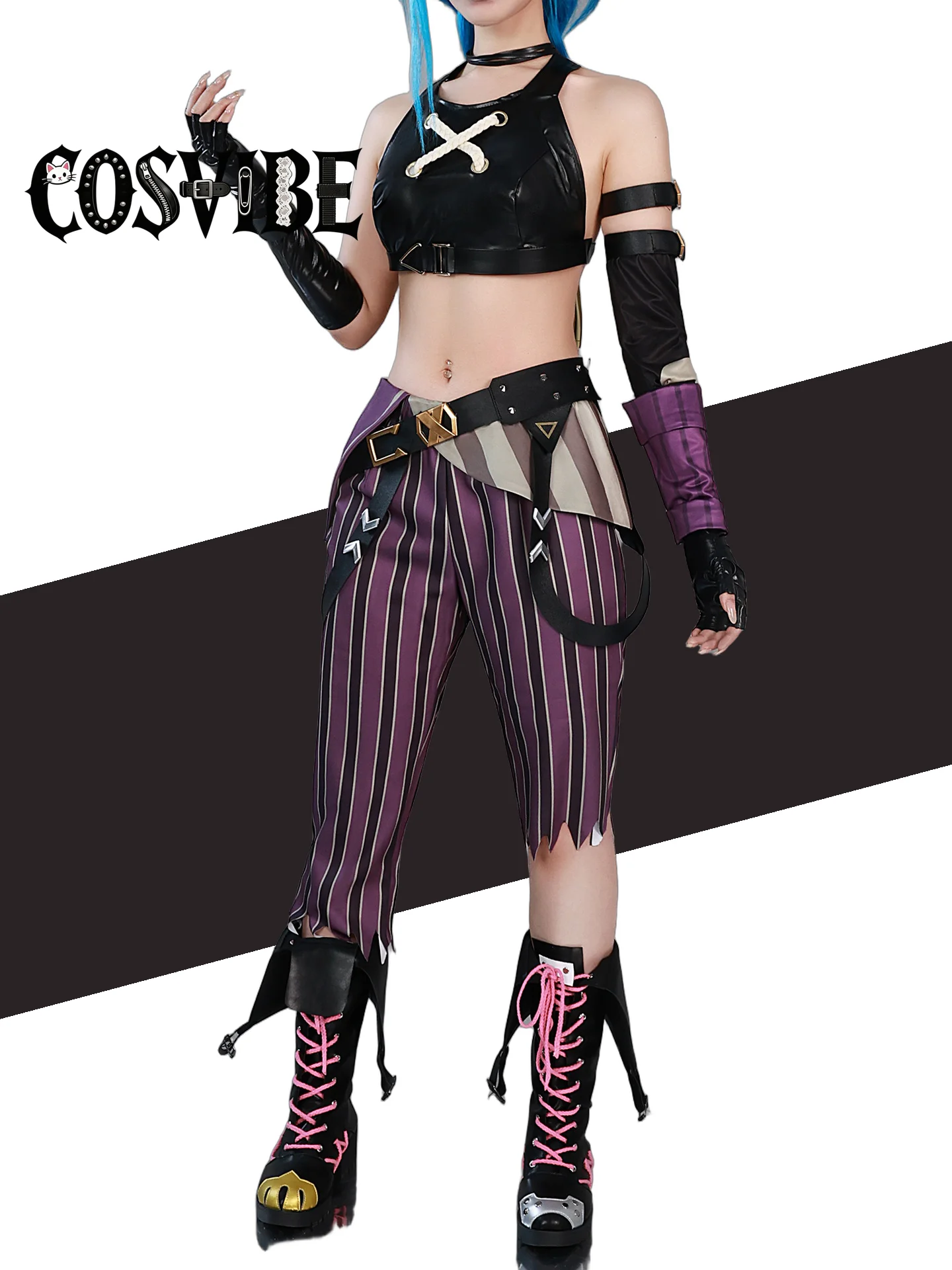 Anime Game LOL Arcane Cosplay Costume Crit Loli Jinx Loose Cannon Outfit Wig Sexy Women Halloween Carnival
Anime Game LOL Arcane Cosplay Costume Crit Loli Jinx Loose Cannon Outfit Wig Sexy Women Halloween Carnival