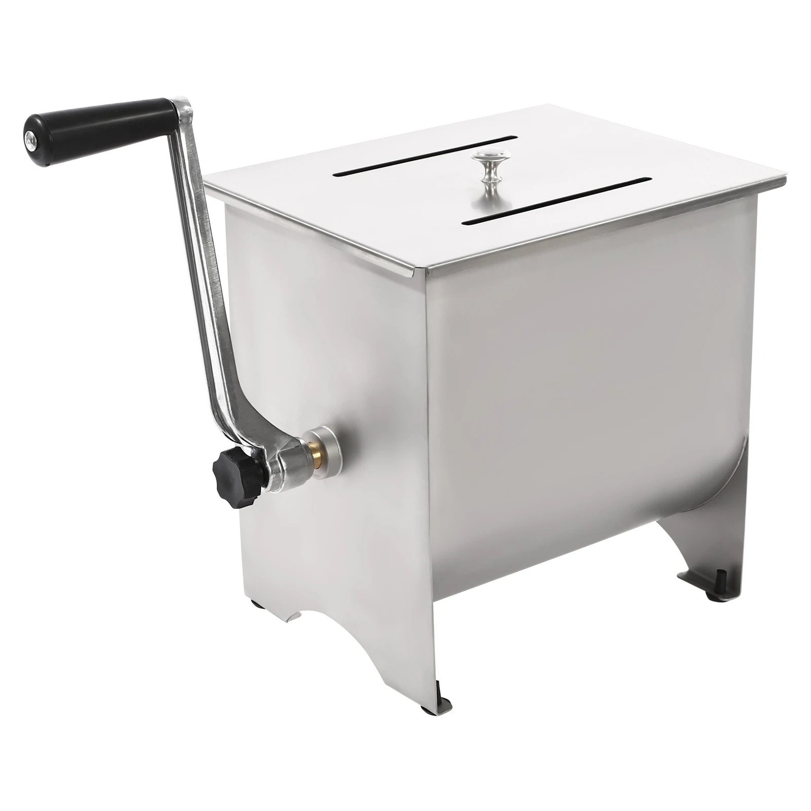 Silver Sand Blasted 20LB(9KG) Manual Meat Mixer 201 Stainless Steel Hand Operated Sausage Meat Blending Machine Freestanding Household Meat Mixer For Mixing Meat Spices Seasonings Ideal For Home Restaurant Canteen Commercial Kitchen Use
Silver Sand Blasted 20LB(9KG) Manual Meat Mixer 201 Stainless Steel Hand Operated Sausage Meat Blending Machine Freestanding Household Meat Mixer For Mixing Meat Spices Seasonings Ideal For Home Restaurant Canteen Commercial Kitchen Use