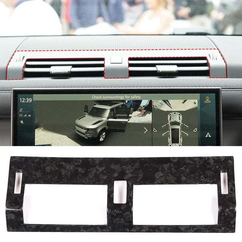 For Land Rover Defender 2020-2024 Real Carbon Fiber Central Air Vent Frame Decorative Cover Interior Modification Accessories
For Land Rover Defender 2020-2024 Real Carbon Fiber Central Air Vent Frame Decorative Cover Interior Modification Accessories