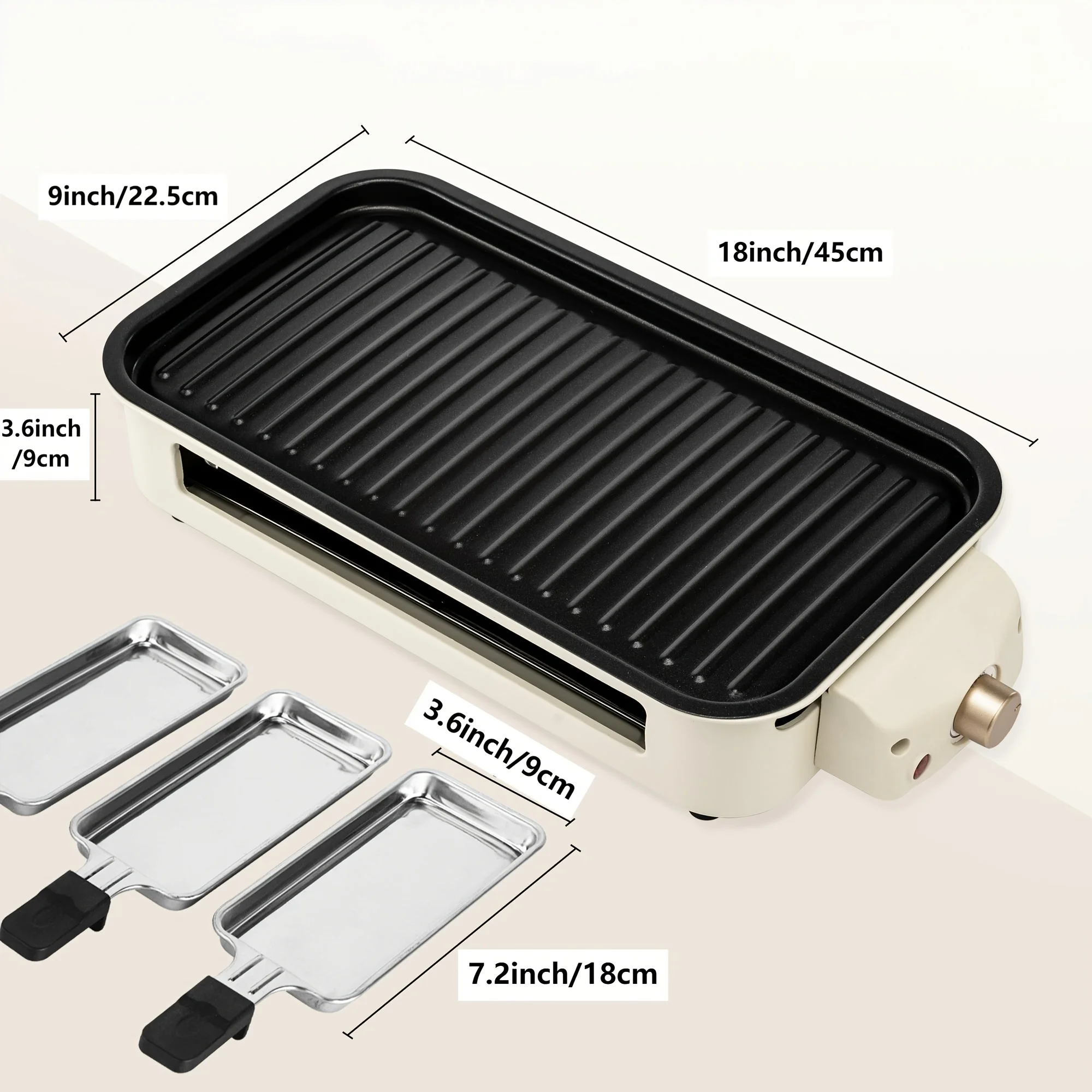 Smokeless Electric Grill | Indoor Grill with Removable Non-Stick Plate,1700W,Portable BBQ Grill,Electric Griddle,Stainless Steel
Smokeless Electric Grill | Indoor Grill with Removable Non-Stick Plate,1700W,Portable BBQ Grill,Electric Griddle,Stainless Steel