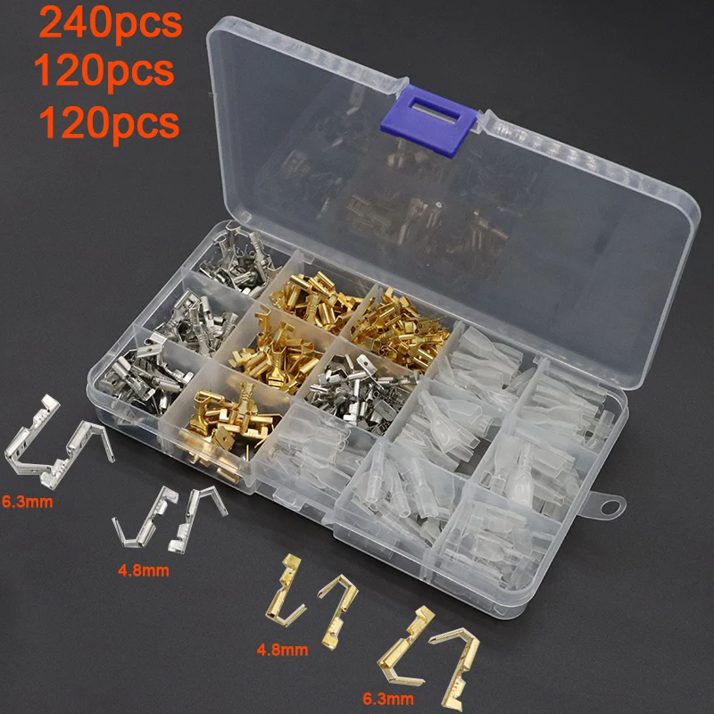 6.3mm 4.8mm boxed/anti shoulder strap self-locking plug spring cold press wiring terminal copper connector
6.3mm 4.8mm boxed/anti shoulder strap self-locking plug spring cold press wiring terminal copper connector