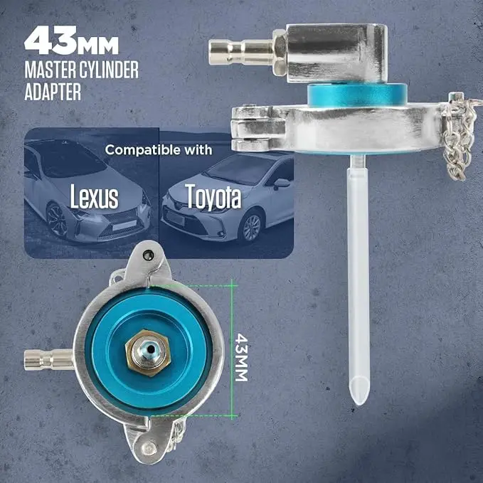 AUTOOL Master Cylinder Adapter Works with Manual Brake Fluid Bleeder 43mm Brake Bleeder Adapter Compatible with Toyota for Lexus
AUTOOL Master Cylinder Adapter Works with Manual Brake Fluid Bleeder 43mm Brake Bleeder Adapter Compatible with Toyota for Lexus