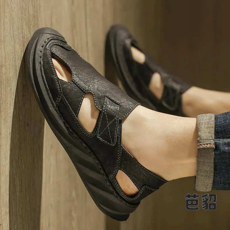 Men's Sandals Summer Breathable Outdoor Sports Wading Hiking Hollow out Driving Shoes Casual Slip-On Thick Bottom Rubber
Men's Sandals Summer Breathable Outdoor Sports Wading Hiking Hollow out Driving Shoes Casual Slip-On Thick Bottom Rubber