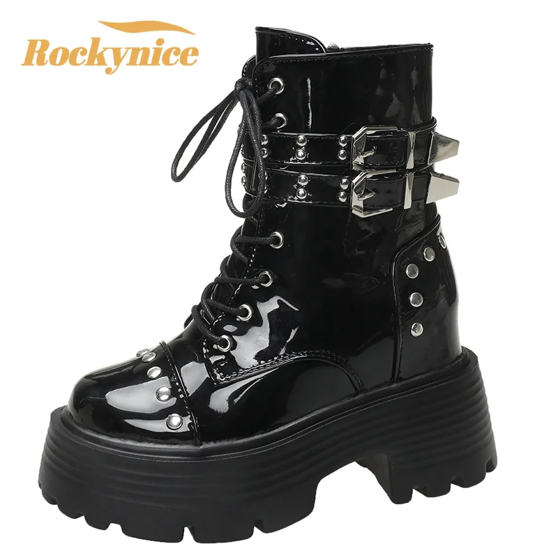 Women's High Platform Motorcycles Boots Winter 10CM Heels Warm Fur Ankle Boots Female Chunky Sneakers Autumn Leather Shoes Woman
Women's High Platform Motorcycles Boots Winter 10CM Heels Warm Fur Ankle Boots Female Chunky Sneakers Autumn Leather Shoes Woman