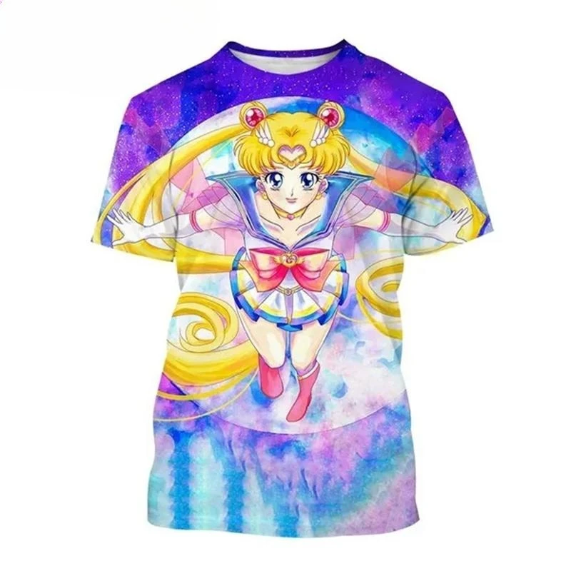 2026 Summer Sailor Moon Retro Cosplay T-shirt Men's Oversized 3D Printed Short-sleeved Family Unisex Children's Sports Shirt
2026 Summer Sailor Moon Retro Cosplay T-shirt Men's Oversized 3D Printed Short-sleeved Family Unisex Children's Sports Shirt