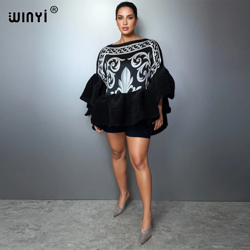 WINYI Women's Africa Pleated Elastic Casual Top Kawaii Jacket Summer Clothes Beach Cover up T-Shirts Evening Dress
WINYI Women's Africa Pleated Elastic Casual Top Kawaii Jacket Summer Clothes Beach Cover up T-Shirts Evening Dress