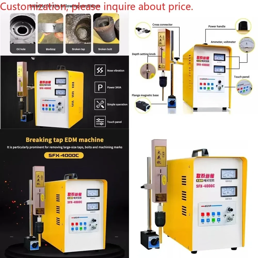 SFX-4000C 3000W Electrical Pulse EDM Machine for Electrical Discharge Machining (EDM)Taps Bolts Screws Drill - Precision
SFX-4000C 3000W Electrical Pulse EDM Machine for Electrical Discharge Machining (EDM)Taps Bolts Screws Drill - Precision