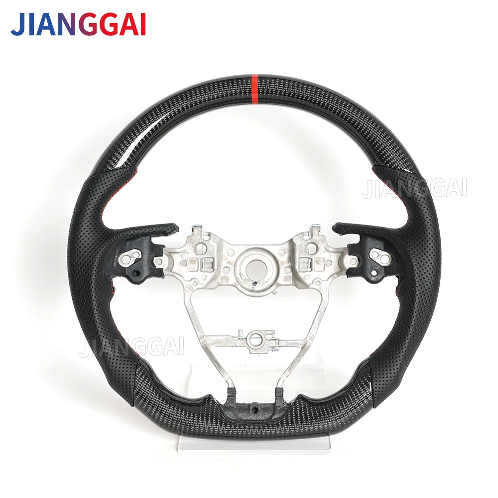 Real Carbon Fiber Steering Wheel Perforated Leather Red Stitching For Toyota Camry Corlla RAV4 2018-2023 Racing Steering Wheel
Real Carbon Fiber Steering Wheel Perforated Leather Red Stitching For Toyota Camry Corlla RAV4 2018-2023 Racing Steering Wheel