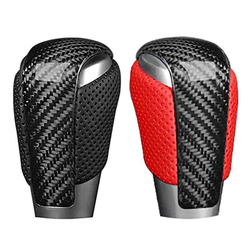 Carbon Fiber Leather Gear Shift Knob Gear Head Shift Knob Cover Modified Replacement For Mazda Axela CX-5 Atenza
Carbon Fiber Leather Gear Shift Knob Gear Head Shift Knob Cover Modified Replacement For Mazda Axela CX-5 Atenza