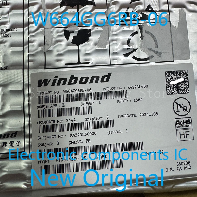 New Original W664GG6RB-06 W664GG6RB W664GG6RB06 W664GG6 FLASH Memory flash storage area BGA 5PCS
New Original W664GG6RB-06 W664GG6RB W664GG6RB06 W664GG6 FLASH Memory flash storage area BGA 5PCS