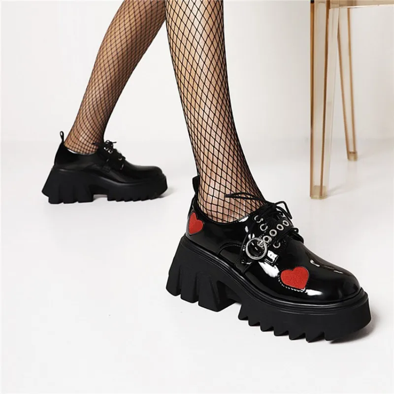 Jinxixi Mary Jane Shoe Women Punk Style Black Patent Leather PU Luxury Platform Pumps Fashion Buckle Party Heart Gothic Shoes
Jinxixi Mary Jane Shoe Women Punk Style Black Patent Leather PU Luxury Platform Pumps Fashion Buckle Party Heart Gothic Shoes