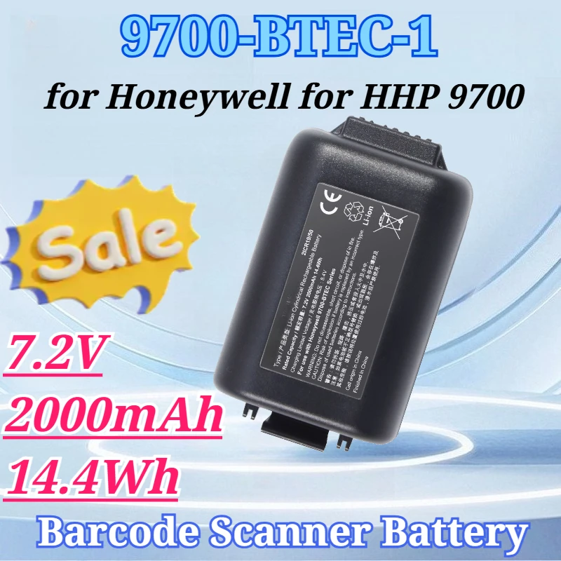 7.2V 2000mAh 14.4Wh for 9700-BTEC-1 for Honeywell for HHP 9700 Handheld Barcode Data Collector Scanner Battery
7.2V 2000mAh 14.4Wh for 9700-BTEC-1 for Honeywell for HHP 9700 Handheld Barcode Data Collector Scanner Battery