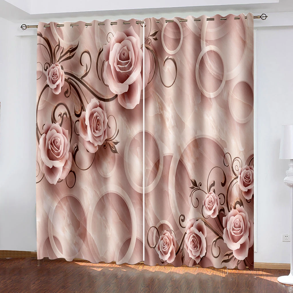 Beautiful Photo Fashion Customized 3D Curtains pink rose curtains 3D Blackout Curtains For Living room
Beautiful Photo Fashion Customized 3D Curtains pink rose curtains 3D Blackout Curtains For Living room