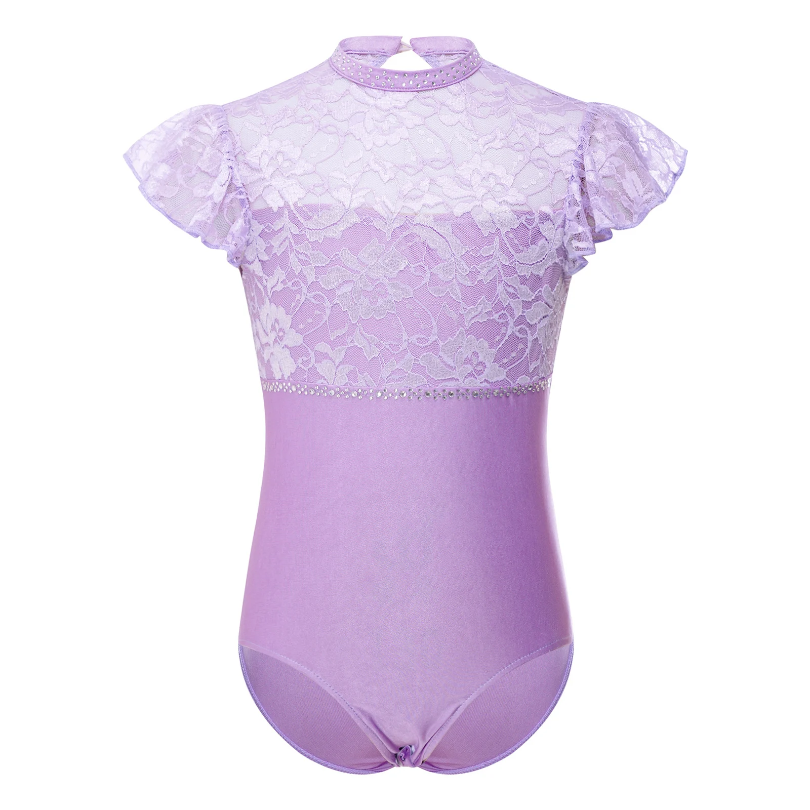 Kids Girls Ballet Dance Leotard Lace Ruffled Sleeveless Cutout Back Press Button Crotch Rhinestones Bodysuit Dance Performance
Kids Girls Ballet Dance Leotard Lace Ruffled Sleeveless Cutout Back Press Button Crotch Rhinestones Bodysuit Dance Performance
