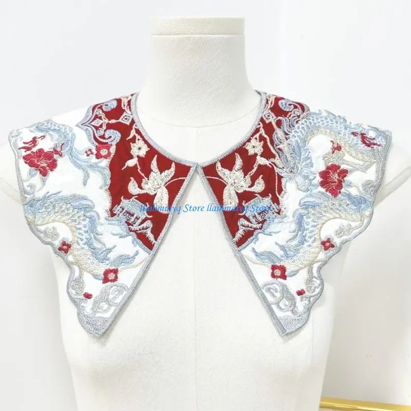 573B Detachable Neckline Enhancer With Embroidery For Various Clothing Styles
573B Detachable Neckline Enhancer With Embroidery For Various Clothing Styles