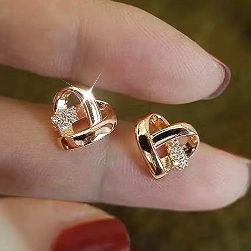 Real Gold Plating Micro Earrings Luxury Charm Heart Tassel Girls Feminia Earring Accessories Wedding Pendant
Real Gold Plating Micro Earrings Luxury Charm Heart Tassel Girls Feminia Earring Accessories Wedding Pendant