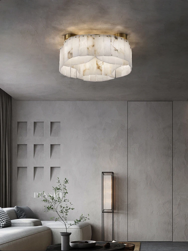 2024 Creative Marble Ceiling Lamps Gold Lampara De Techo Led Luxury Natural Marble Lighting
2024 Creative Marble Ceiling Lamps Gold Lampara De Techo Led Luxury Natural Marble Lighting