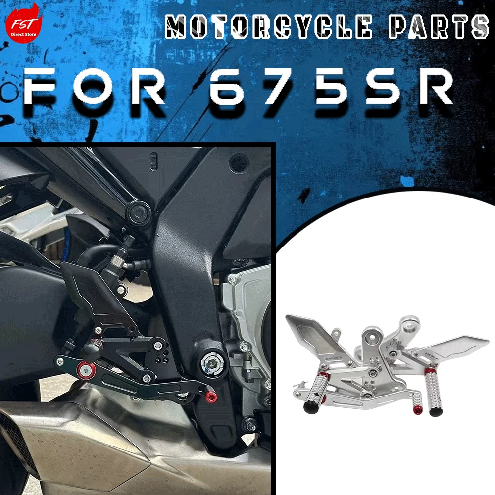 Modified Racing Rearset Footpegs, Raised Brake & Shift Lever Relocation Special Accessories for 675SR Motorcycle
Modified Racing Rearset Footpegs, Raised Brake & Shift Lever Relocation Special Accessories for 675SR Motorcycle