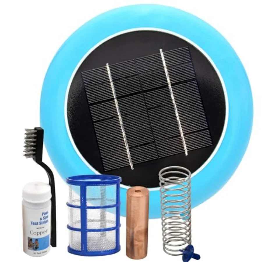 Solar Pool Ionizer for pools up to 45, 000 gallons: stainless steel anode, blue housing, eco-friendly ionization with extended
Solar Pool Ionizer for pools up to 45, 000 gallons: stainless steel anode, blue housing, eco-friendly ionization with extended