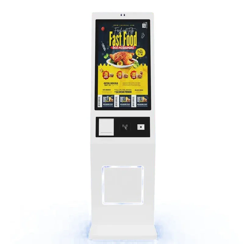 LCD Panel 21.5" 24" 27" 32" Indoor Vertical Scanning Bill Payment Terminal Kiosk Supermarket Self Checkout Machine
LCD Panel 21.5" 24" 27" 32" Indoor Vertical Scanning Bill Payment Terminal Kiosk Supermarket Self Checkout Machine
