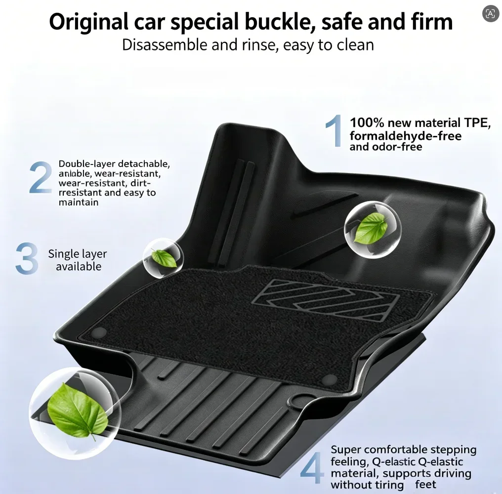 3D Floor Mats For Volkswagen Tayron 2026-2019 Auto Interior Duty Waterproof Non-slip Carpets Protector Foot Tools For VW Tayron
3D Floor Mats For Volkswagen Tayron 2026-2019 Auto Interior Duty Waterproof Non-slip Carpets Protector Foot Tools For VW Tayron