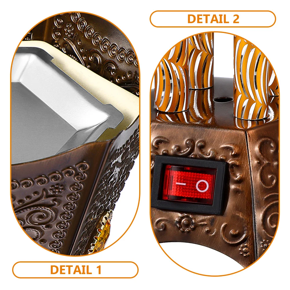 Incense Burner Wax Heater Flame Humidifier Household Electric Insence Censer Bakhoor 
Incense Burner Wax Heater Flame Humidifier Household Electric Insence Censer Bakhoor