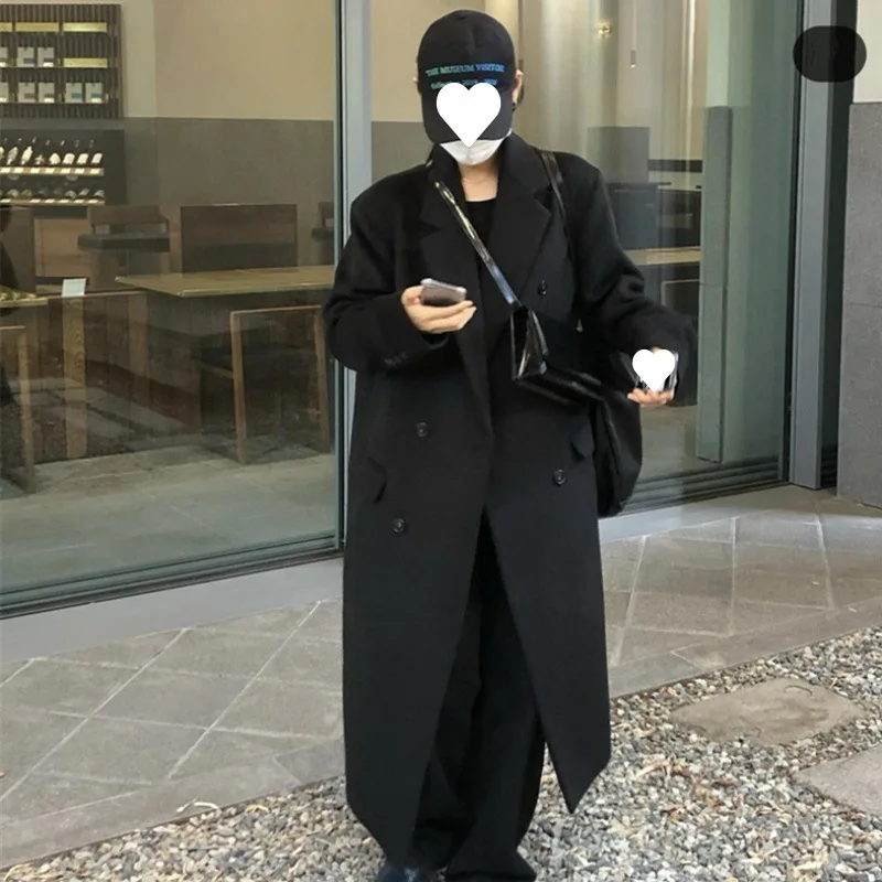 Milk tea color suit woolen jacket women's autumn and winter new loose and thin small thickened medium and long woolen coat
Milk tea color suit woolen jacket women's autumn and winter new loose and thin small thickened medium and long woolen coat