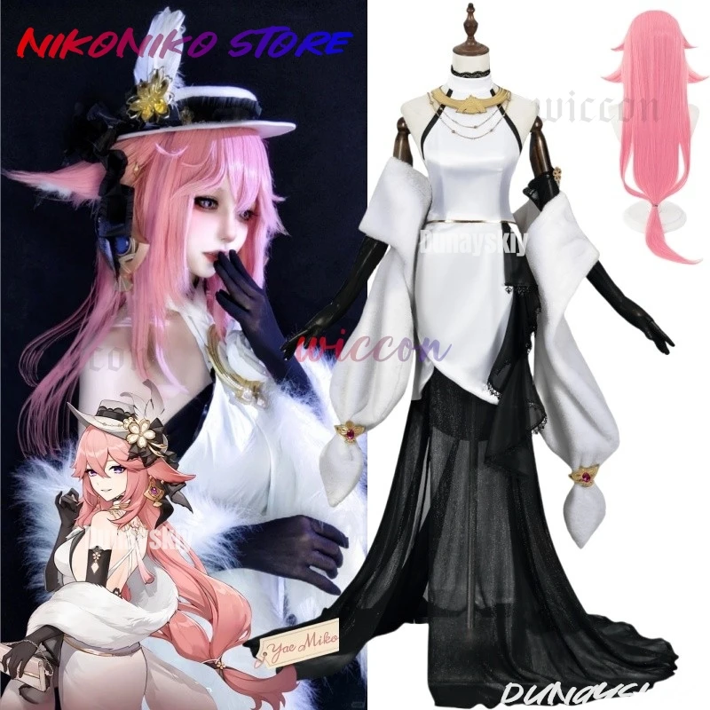 Genshin Impact Yae Miko Косплей Костюм Resplendent Feast Униформа Вечернее Платье Парик Активная Вечеринка Ролевая Игра Одежда
Genshin Impact Yae Miko Косплей Костюм Resplendent Feast Униформа Вечернее Платье Парик Активная Вечеринка Ролевая Игра Одежда