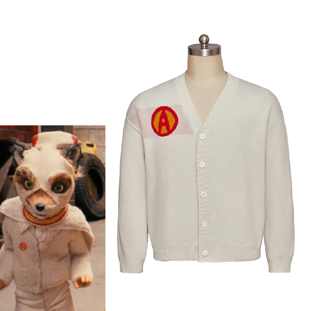Anime Fantastic Mr. Fox Cosplay Costume Adult Women Men Knitted Cardigan Sweater Halloween Theme Party Role Play Coat
Anime Fantastic Mr. Fox Cosplay Costume Adult Women Men Knitted Cardigan Sweater Halloween Theme Party Role Play Coat