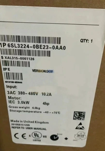 Brand New 6SL3224-0BE23-0AA0 6SL3224-0BE27-5UA0 6SL3224-0BE22-2AA0 6SL3224-0BE24-0UA0 6SL3224-0BE23-0UA0 Fast
Brand New 6SL3224-0BE23-0AA0 6SL3224-0BE27-5UA0 6SL3224-0BE22-2AA0 6SL3224-0BE24-0UA0 6SL3224-0BE23-0UA0 Fast