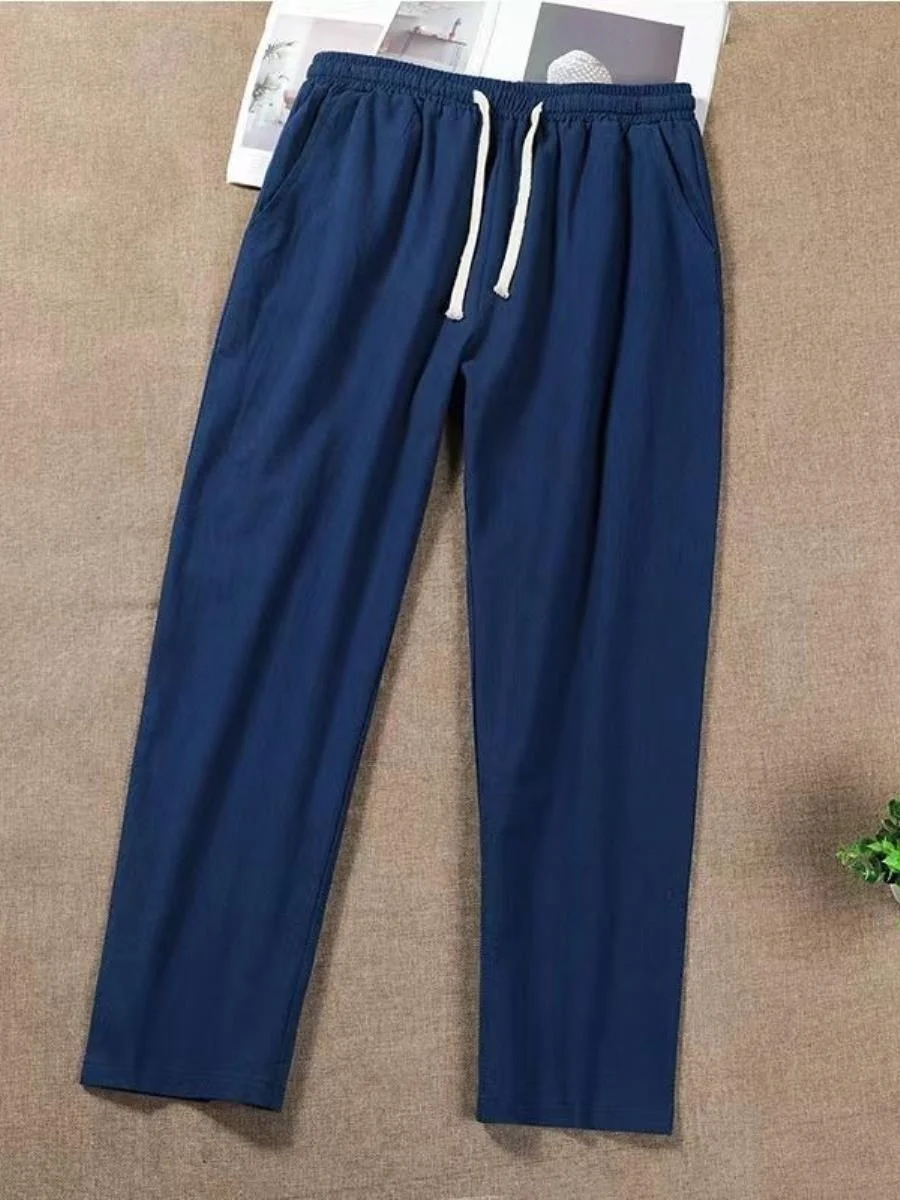 Men's Summer Spring Loose Fit Cotton Linen Casual Pants Thin Straight Leg Elastic Waist plus Size Fat Men's Loose Comfortable...
Men's Summer Spring Loose Fit Cotton Linen Casual Pants Thin Straight Leg Elastic Waist plus Size Fat Men's Loose Comfortable...