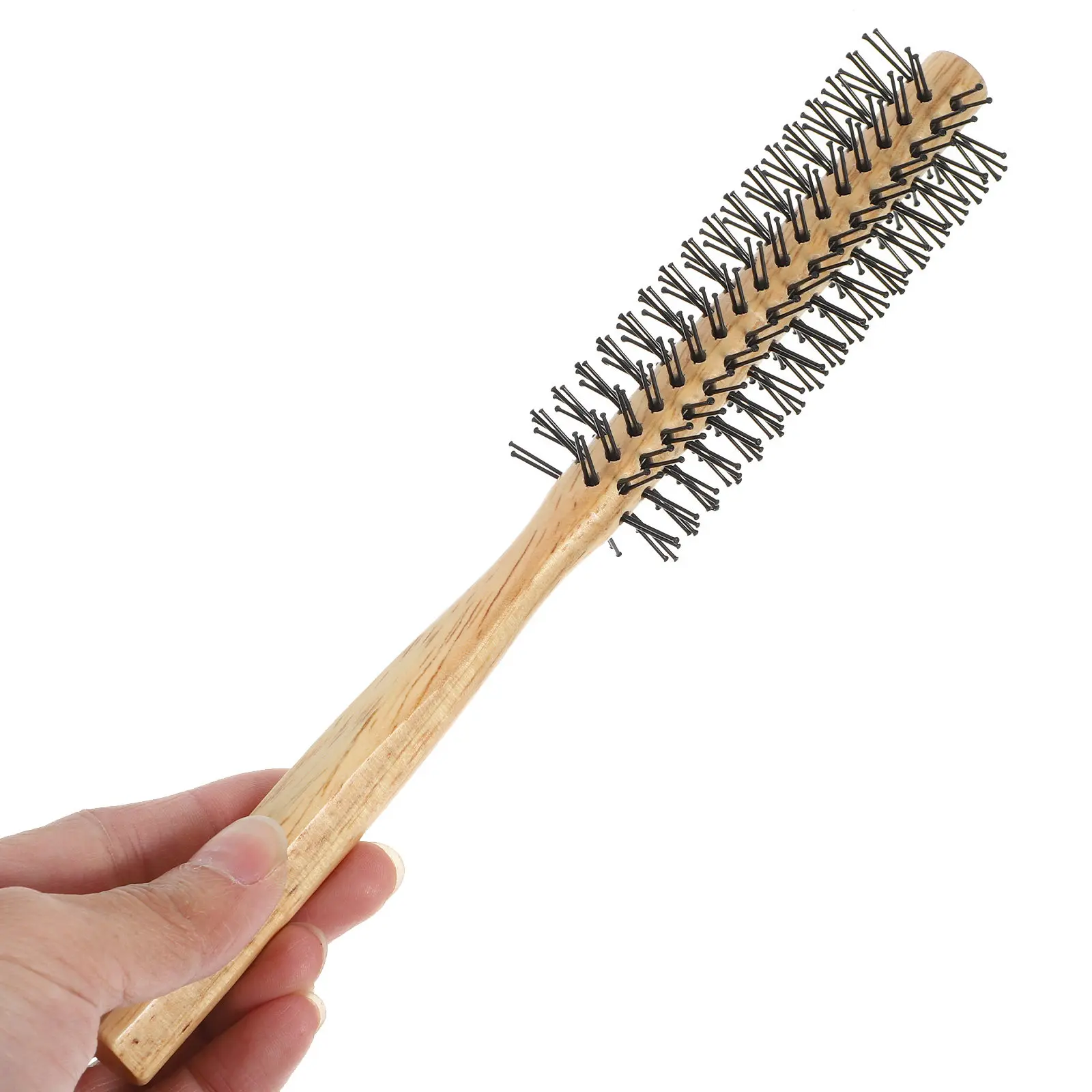 Compact Small Round Brush Blow Drying Comb Wooden Roller Hairbrush for Volume Styling Curling Hair Curl Blow Dry Brush
Compact Small Round Brush Blow Drying Comb Wooden Roller Hairbrush for Volume Styling Curling Hair Curl Blow Dry Brush