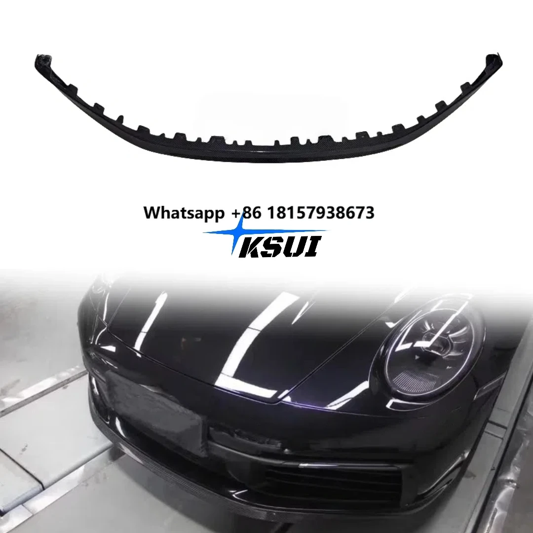 Dry Carbon Fiber OEM Style Front Lip for Porsche 911 992 Replacement Front Bumper Lip Accessory Front Spoiler Body Kit 
Dry Carbon Fiber OEM Style Front Lip for Porsche 911 992 Replacement Front Bumper Lip Accessory Front Spoiler Body Kit