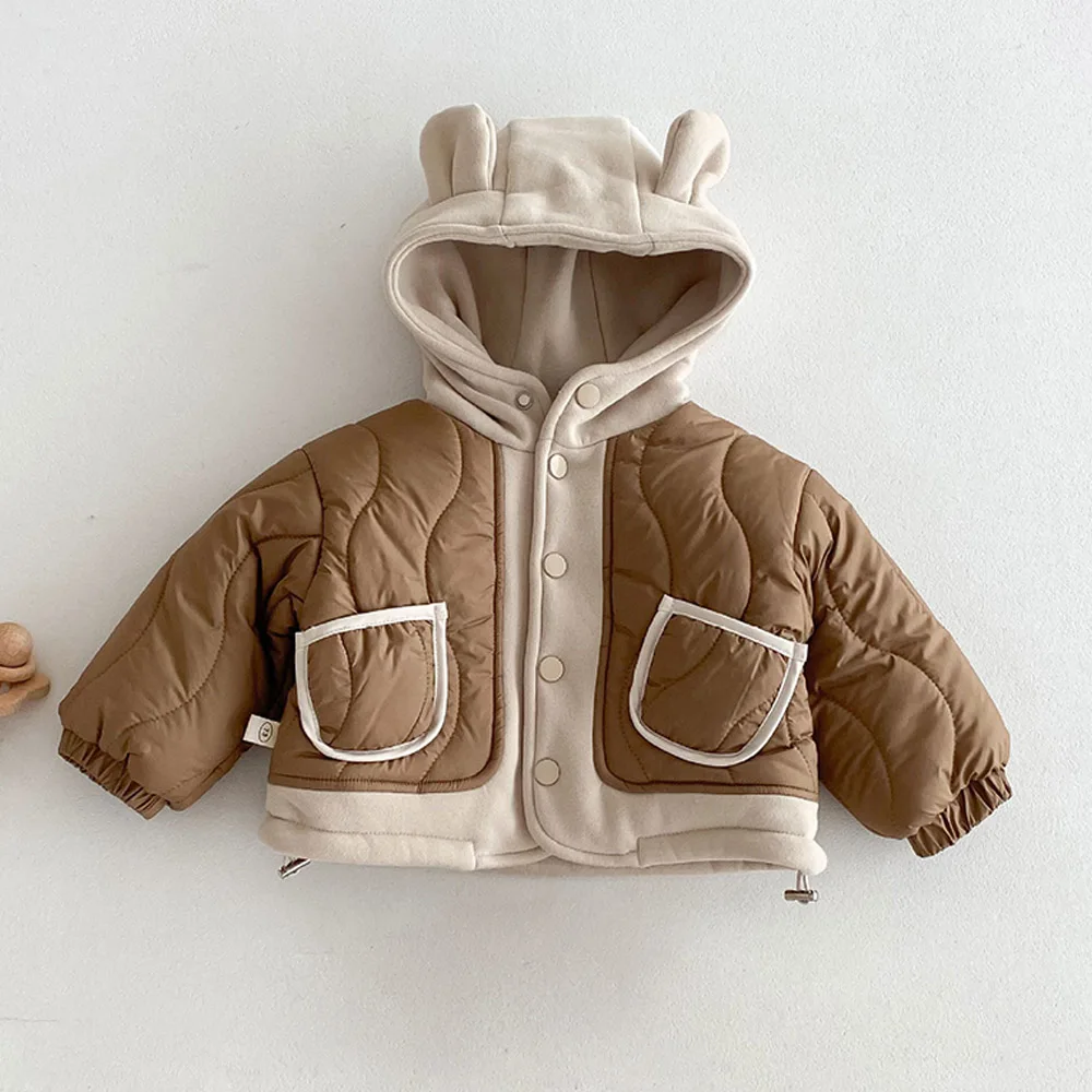 Jackets For Kids Boy Hooded Fleece Thicken Warm Toddler Winter Clothes Fashion Patchwork Christmas Children's Outerwear Coats
Jackets For Kids Boy Hooded Fleece Thicken Warm Toddler Winter Clothes Fashion Patchwork Christmas Children's Outerwear Coats