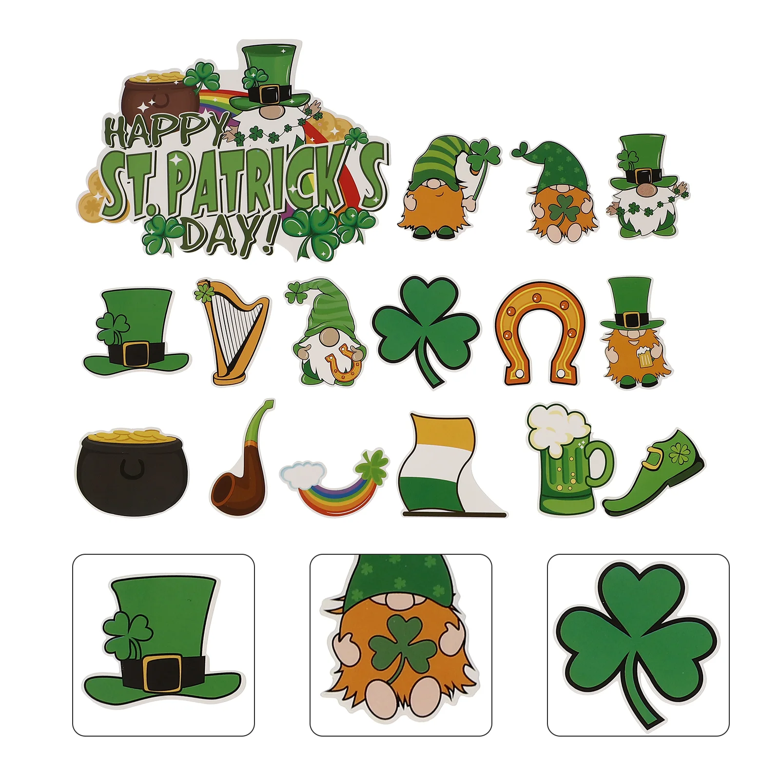 32 Pcs Shamrock Cake Insert St Patrick's Day Topper Decoration Dessert Party Ireland Paper Decors
32 Pcs Shamrock Cake Insert St Patrick's Day Topper Decoration Dessert Party Ireland Paper Decors