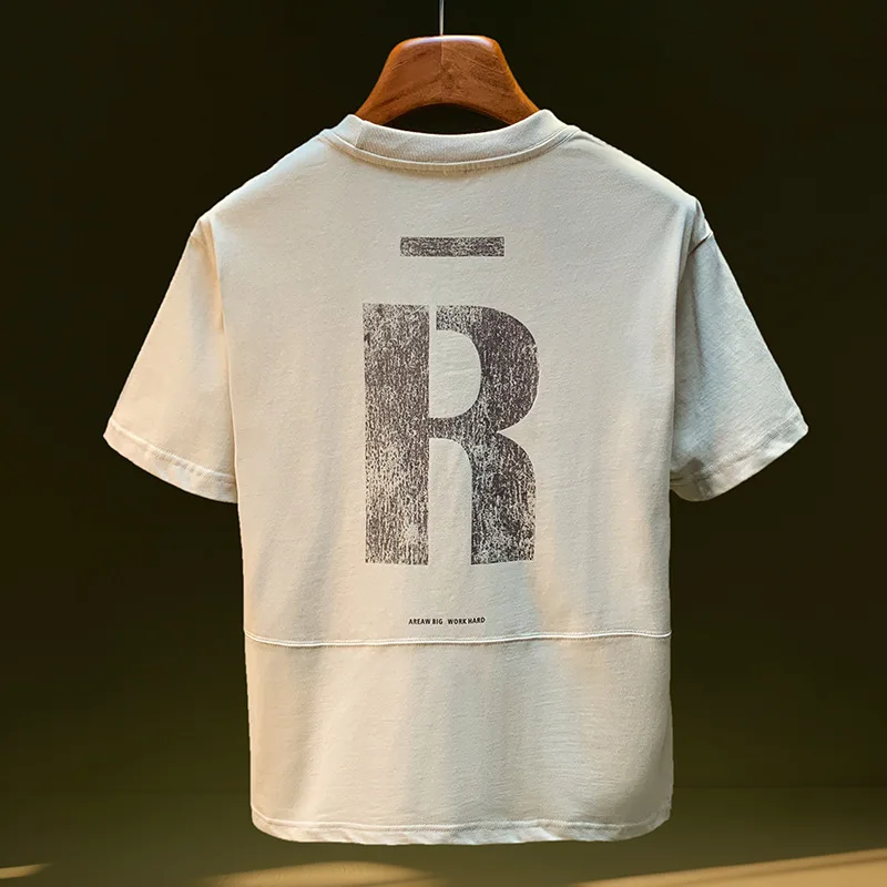 2025 Summer Hot Short Sleeve T-shirt Men's Letter Printed Trendy Versatile T-shirt American Trendy Brand Half Sleeve Top
2025 Summer Hot Short Sleeve T-shirt Men's Letter Printed Trendy Versatile T-shirt American Trendy Brand Half Sleeve Top