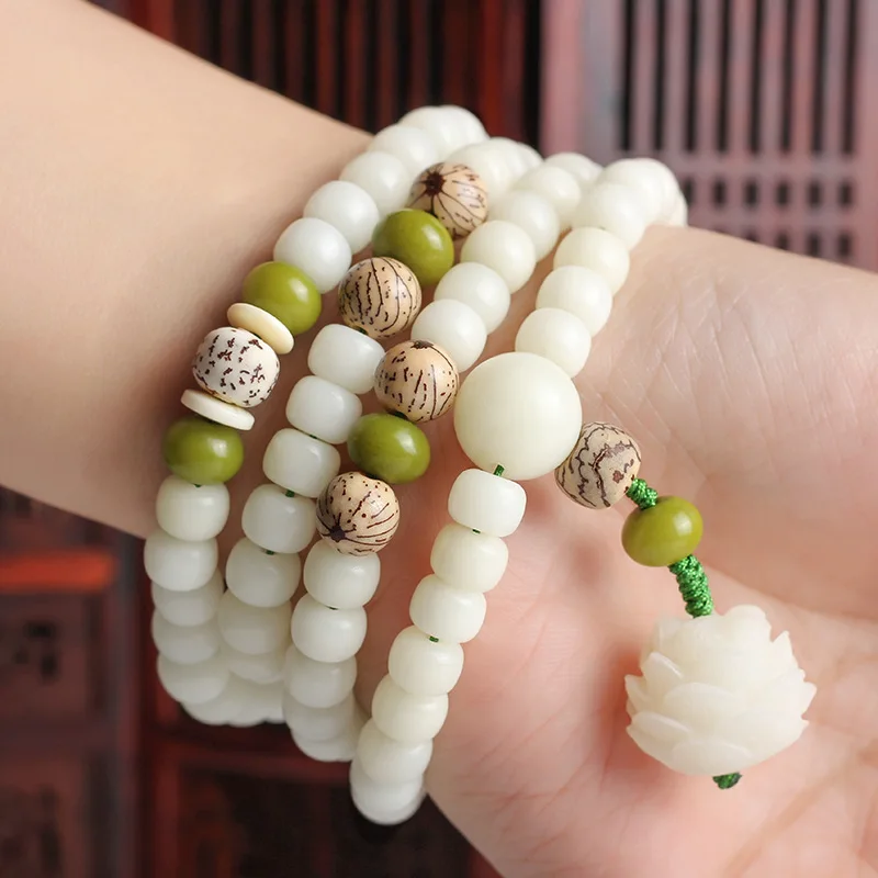 Original Hainan Natural White Jade Bodhi108Beads Bracelet Simple Ethnic Style Crafts White Jade Bodhi
Original Hainan Natural White Jade Bodhi108Beads Bracelet Simple Ethnic Style Crafts White Jade Bodhi