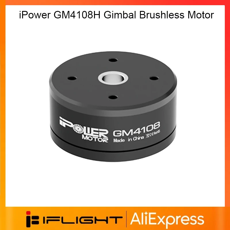 iFlight iPower GM4108H Gimbal Brushless Motor with 8mm Hollow Shaft Lidar Airborne Pod Turntable motor / UAV pod motor
iFlight iPower GM4108H Gimbal Brushless Motor with 8mm Hollow Shaft Lidar Airborne Pod Turntable motor / UAV pod motor