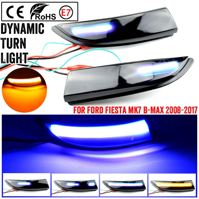Для Ford Fiesta Mk7 Ford B-Max 2008-2017, улучшенный динамический фонарь для зеркала заднего вида с поворотным механизмом, световой индикатор для автомобиля
Для Ford Fiesta Mk7 Ford B-Max 2008-2017, улучшенный динамический фонарь для зеркала заднего вида с поворотным механизмом, световой индикатор для автомобиля