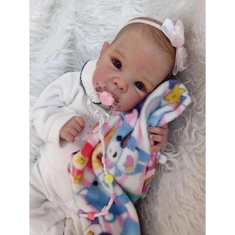 45 см кукла Reborn Bettie для малышей с мягким телом, кукла для новорожденных, ручная краска с 3D-вызором и видимыми венами
45 см кукла Reborn Bettie для малышей с мягким телом, кукла для новорожденных, ручная краска с 3D-вызором и видимыми венами