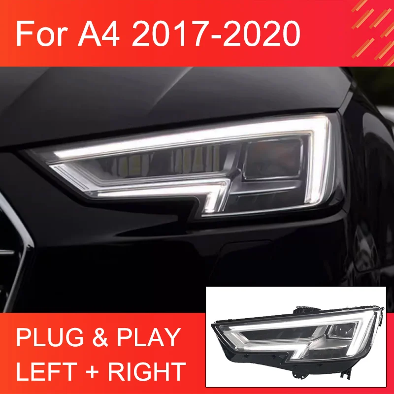1 Pair LED Headlight Assembly for Audi A4 B9 2017-2020 Headlights Plug and Play with LED DRL Turning Front Upgraded Headlights
1 Pair LED Headlight Assembly for Audi A4 B9 2017-2020 Headlights Plug and Play with LED DRL Turning Front Upgraded Headlights