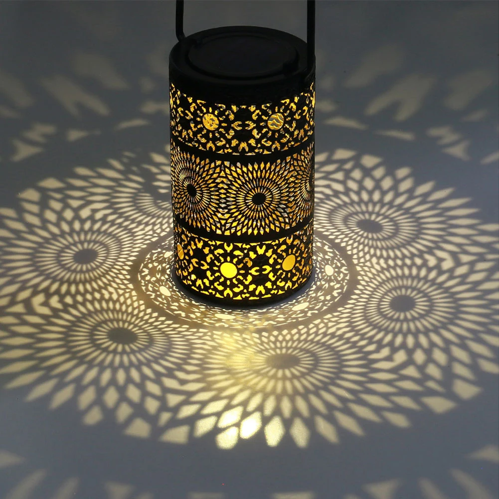LED Solar Lantern Lights Hollow Lantern Projection Light Wrought Iron Lawn Stake Lamps for Outdoor Garden Yard Patio Decoration
LED Solar Lantern Lights Hollow Lantern Projection Light Wrought Iron Lawn Stake Lamps for Outdoor Garden Yard Patio Decoration