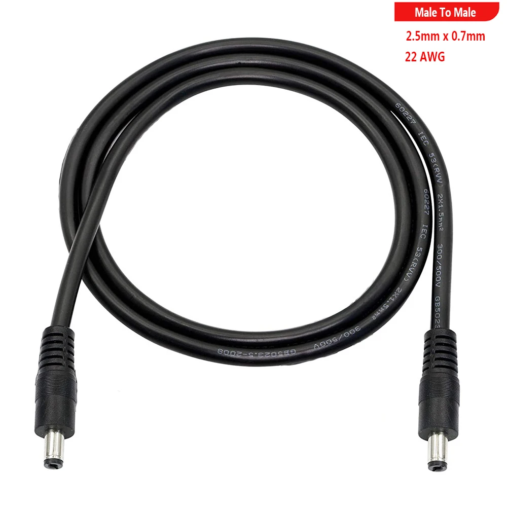 500 PCS Male to Male 0.5M DC Extension Cable 2.5x0.7mm 12V Power Extension Cord For CCTV Camera DVR LED Strip Pump
500 PCS Male to Male 0.5M DC Extension Cable 2.5x0.7mm 12V Power Extension Cord For CCTV Camera DVR LED Strip Pump