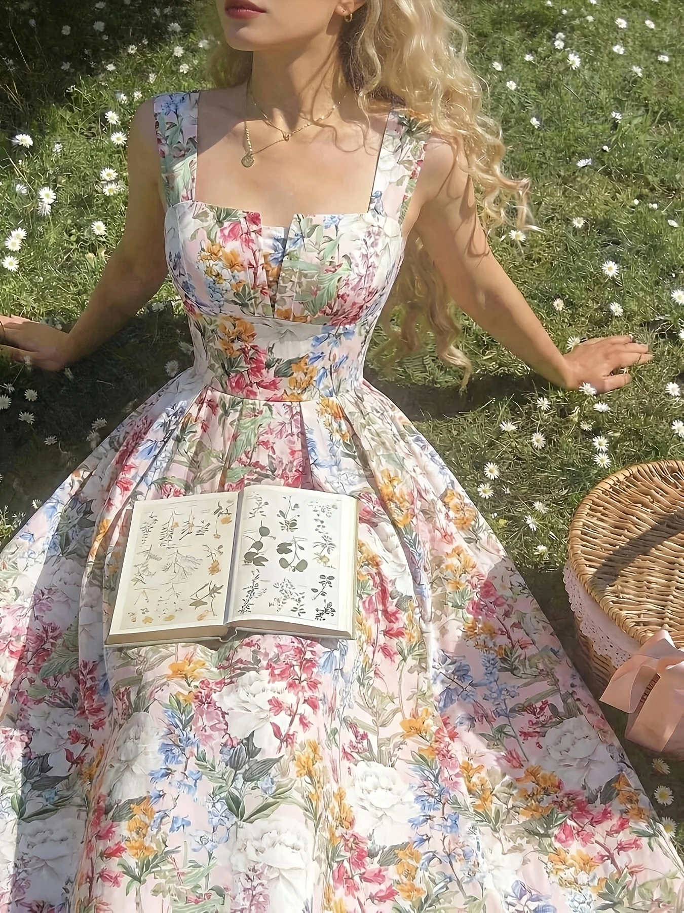 Ladies' Fashion Spring and Summer New Tea Break Floral Print Elegant Picnic Dress
Ladies' Fashion Spring and Summer New Tea Break Floral Print Elegant Picnic Dress