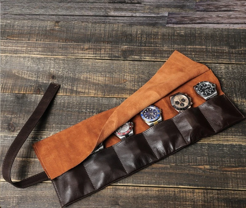 First Layer Oil Wax Leather Bundled Watch Bag Travel Portable Handmade Mechanical Watch Leather Storage Bag
First Layer Oil Wax Leather Bundled Watch Bag Travel Portable Handmade Mechanical Watch Leather Storage Bag