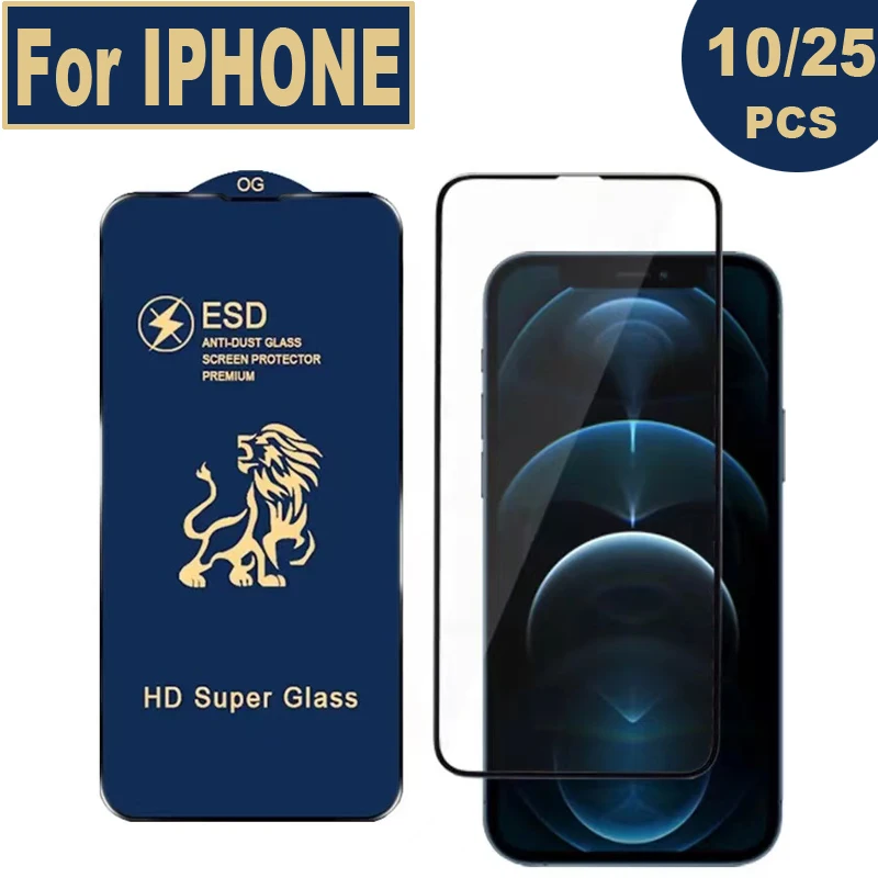 10-25 шт. антистатическое защитное стекло из закаленного стекла ESD для IPHONE 16 15 14 Pro Max 13 12 11 Plus XR XS MAX SE2 6S 7 8 Plus
10-25 шт. антистатическое защитное стекло из закаленного стекла ESD для IPHONE 16 15 14 Pro Max 13 12 11 Plus XR XS MAX SE2 6S 7 8 Plus
