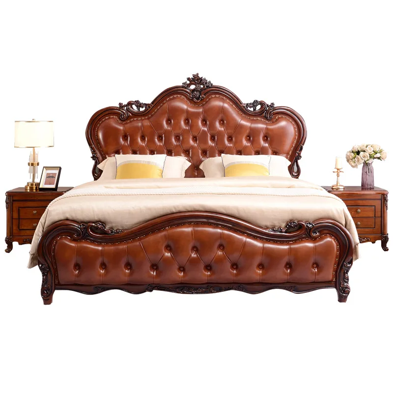 American solid wood, leather bed, bedroom furniture
American solid wood, leather bed, bedroom furniture