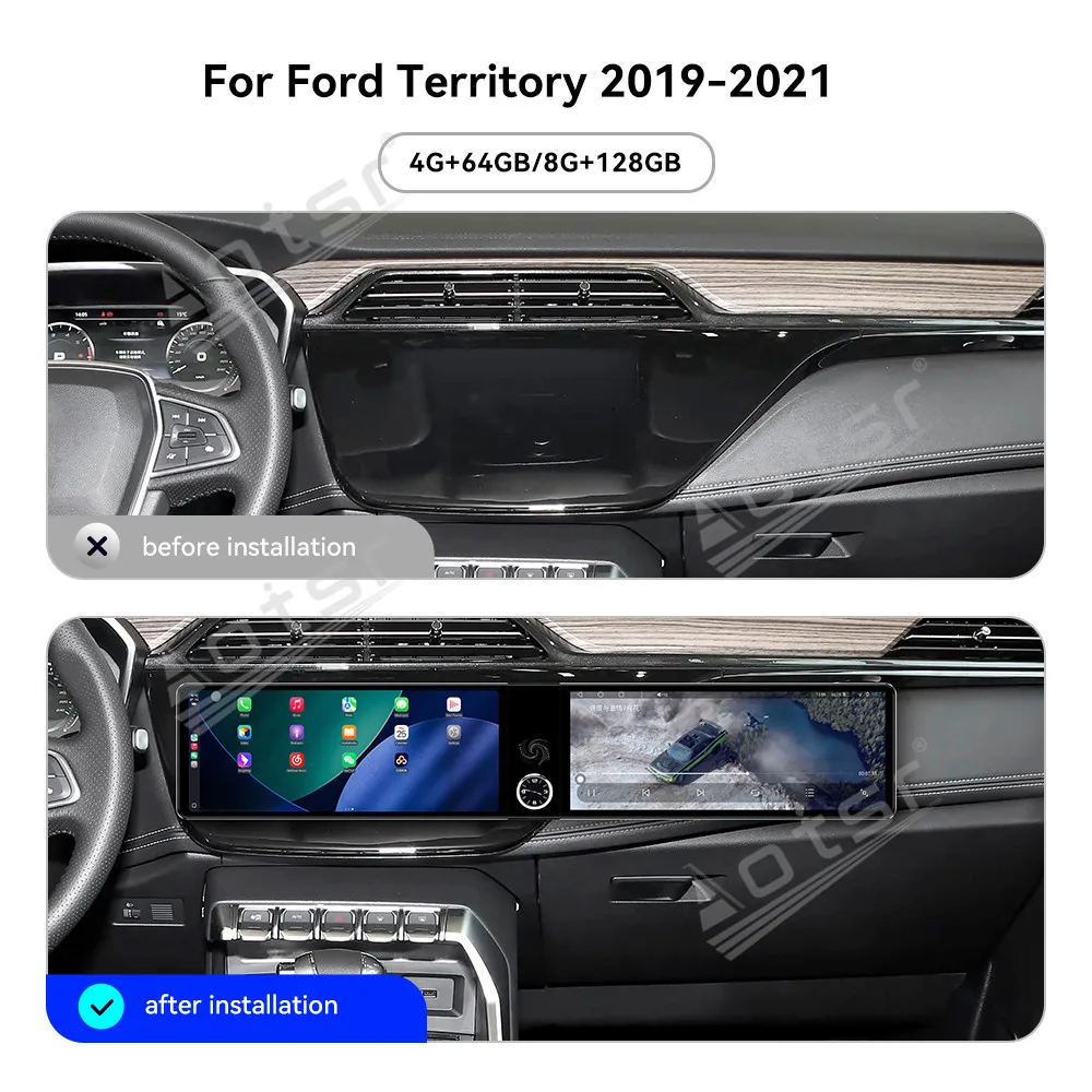 12.3" Dual Touch Screen Android 13 For Ford Territory 2019-2021 Plug & Play GPS Navigation Multimedia Player Stereo Head Unit
12.3" Dual Touch Screen Android 13 For Ford Territory 2019-2021 Plug & Play GPS Navigation Multimedia Player Stereo Head Unit