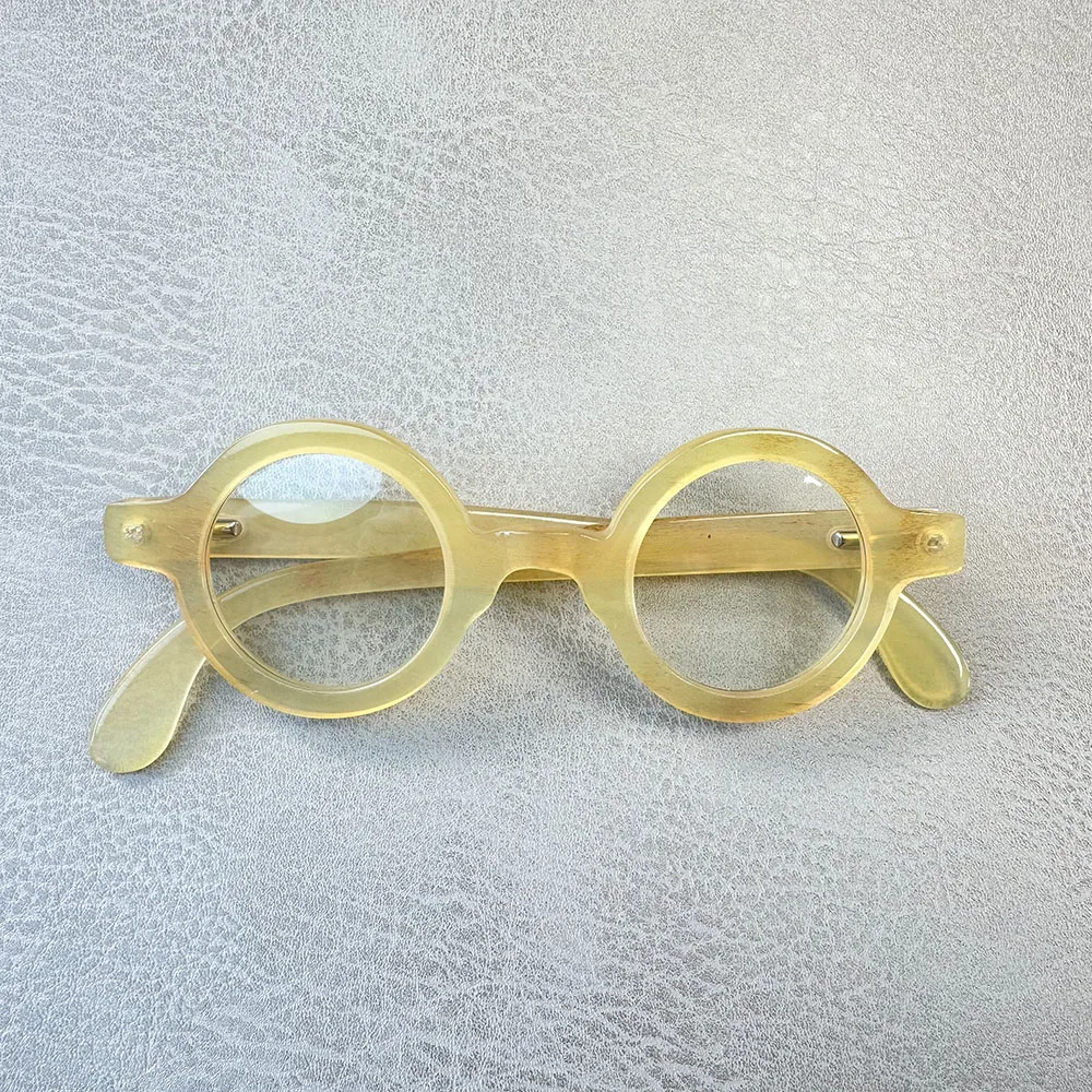 Eyeglass Frames Unique Round Vintage Handmade Honey Horn Prescription Man Women's Glasses Frames Optical Lenses Eyeglasses
Eyeglass Frames Unique Round Vintage Handmade Honey Horn Prescription Man Women's Glasses Frames Optical Lenses Eyeglasses