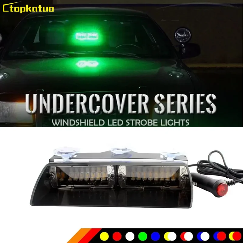 DC 12V Truck Emergency Car LED Light 16LED Strobe Police Light Suction Cup Flashing Warning Signal lamp for Windshield
DC 12V Truck Emergency Car LED Light 16LED Strobe Police Light Suction Cup Flashing Warning Signal lamp for Windshield